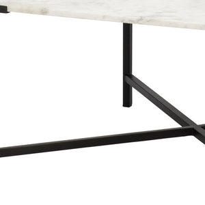 Homeroots 30" Brown And Black Solid And Manufactured Wood And Metal Square Coffee Table   376279