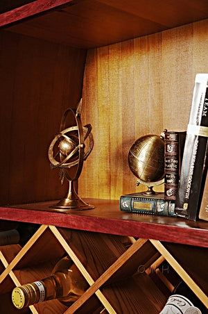 Homeroots Armillary Brass With Bright Annealed Finish  Metal 376335