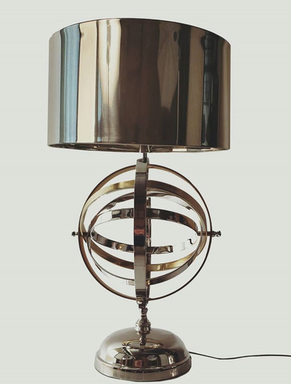 Homeroots 17" Bronze Metal Standard Table Lamp   376337