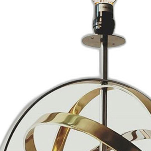 Homeroots 17" Bronze Metal Standard Table Lamp   376337