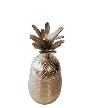 Homeroots Pineapple Storage Aluminium Decor  Metal 376339