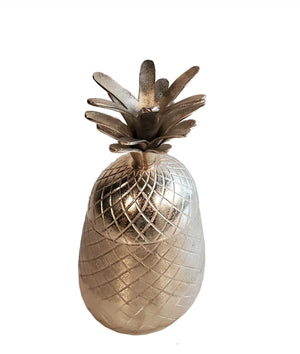 Homeroots Pineapple Storage Aluminium Decor  Metal 376339