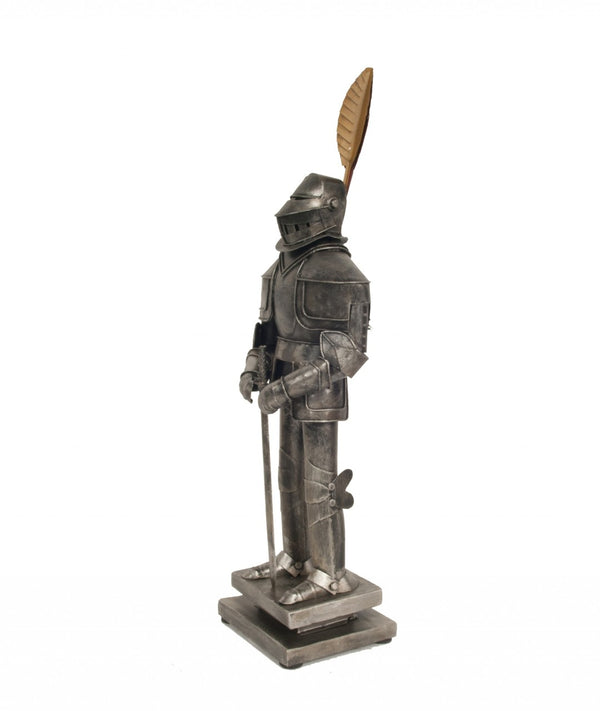 HomeRoots Medieval Handmade Tin Armor Suit – Antique Decor with Unique Artisan Detail for Home or Office 376340