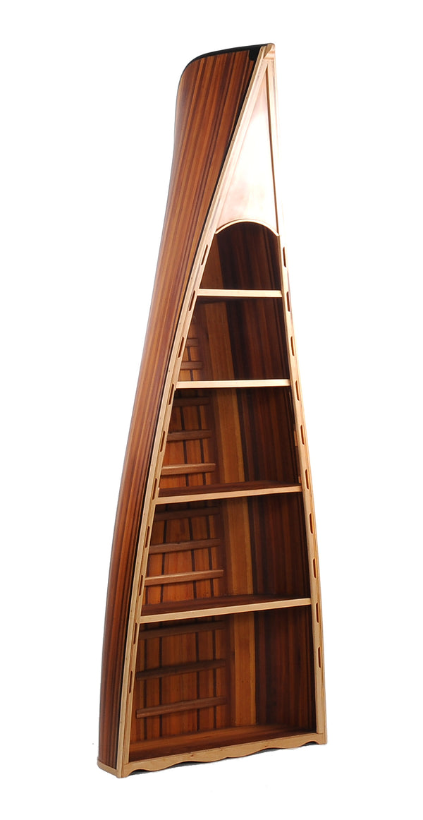 Homeroots 21" Wood And Solid Wood Four Tier Boat Bookcase   376344