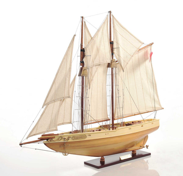 Homeroots Bluenose Model In Light Brown Finish  Solid Wood 376349