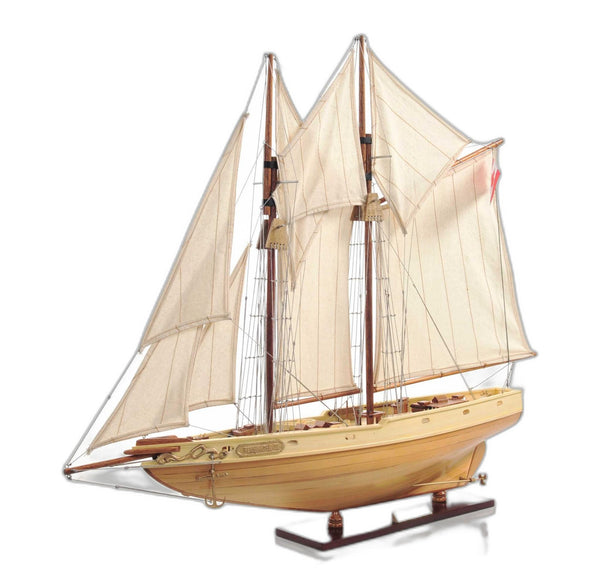 Homeroots Bluenose Model In Light Brown Finish  Solid Wood 376349