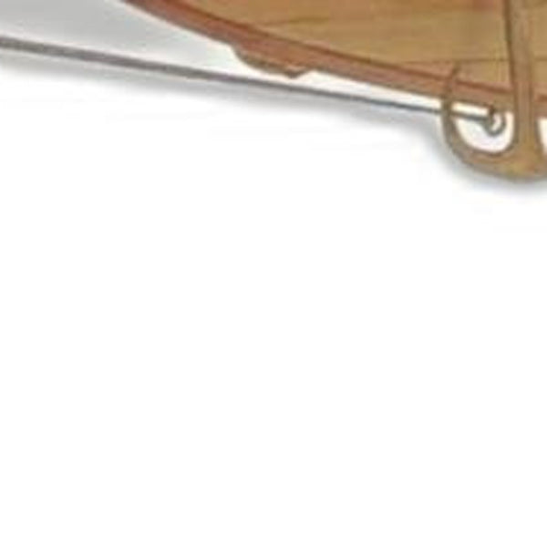 Homeroots Bluenose Model In Light Brown Finish  Solid Wood 376349