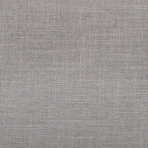 Homeroots 38" Gray And Wood Brown Linen Arm Chair   376359