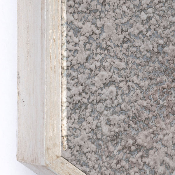 Homeroots 14" Natural Novelty Framed Accent Mirror  Wood 376369