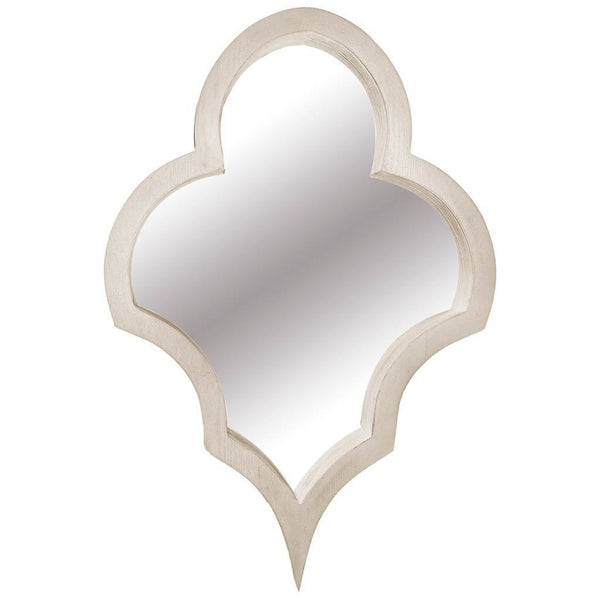 Homeroots 34" Natural Novelty Framed Accent Mirror  Wood 376374