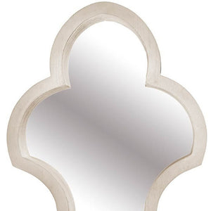 Homeroots 34" Natural Novelty Framed Accent Mirror  Wood 376374