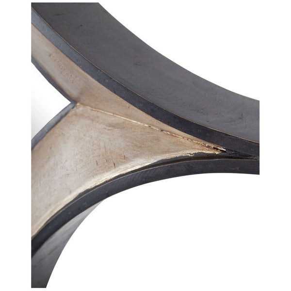 Homeroots 17" Dark Brown Diamond Framed Accent Mirror  Wood 376402