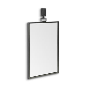Homeroots 44" Gunmetal Metal Framed Accent Mirror  Metal 376410