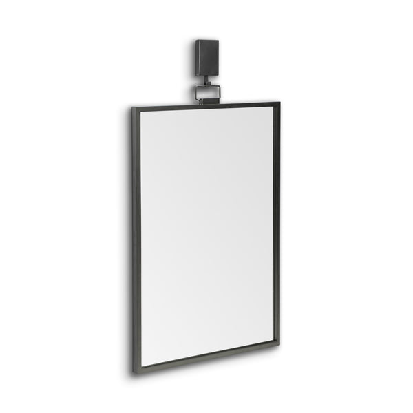 Homeroots 44" Gunmetal Metal Framed Accent Mirror  Metal 376410