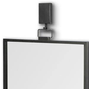 Homeroots 44" Gunmetal Metal Framed Accent Mirror  Metal 376410