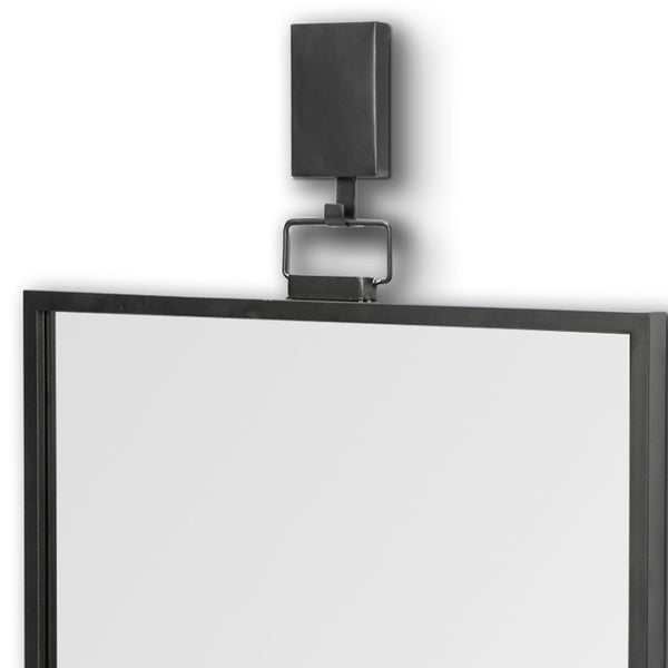 Homeroots 44" Gunmetal Metal Framed Accent Mirror  Metal 376410