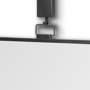 HomeRoots 44" Gunmetal Framed Accent Mirror - Sleek Industrial Design for Contemporary Spaces, Easy to Hang 376410