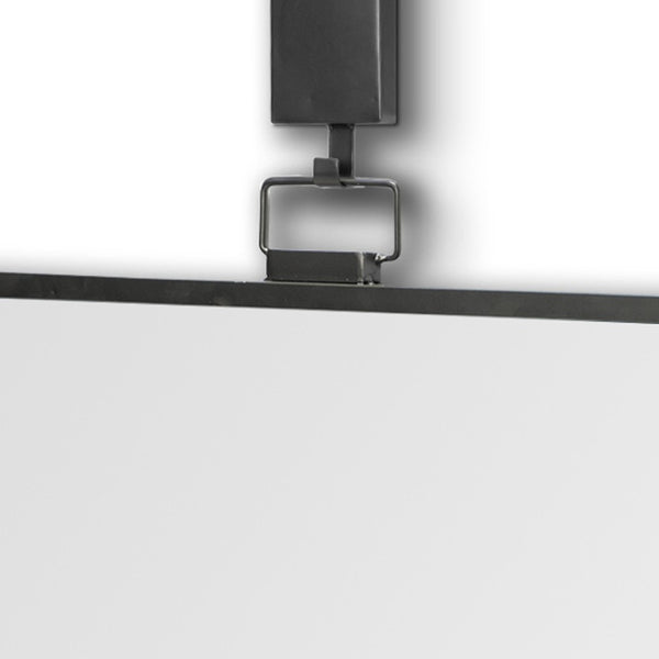 HomeRoots 44" Gunmetal Framed Accent Mirror - Sleek Industrial Design for Contemporary Spaces, Easy to Hang 376410