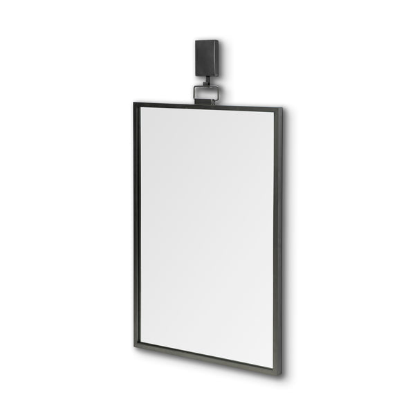 Homeroots 44" Gunmetal Metal Framed Accent Mirror  Metal 376410