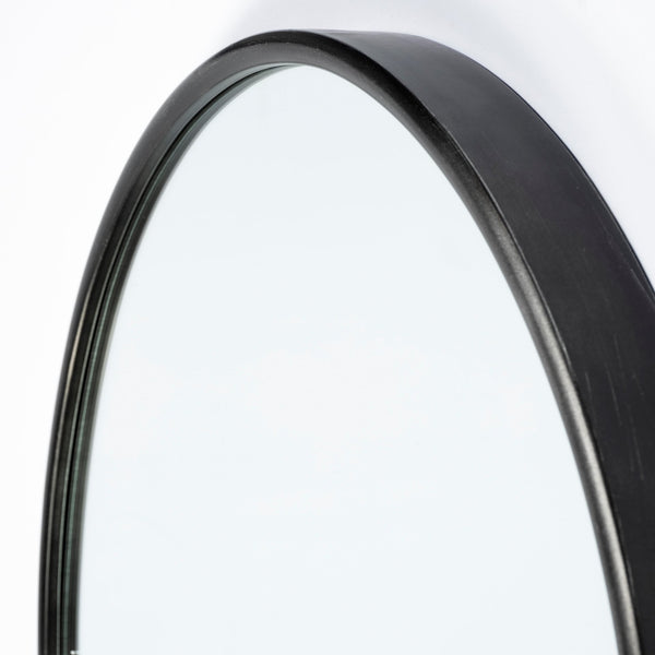 Homeroots Black Arch Full Length Hanging Metal Mirror  Metal 376415