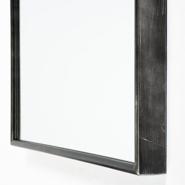Homeroots Black Arch Full Length Hanging Metal Mirror  Metal 376415