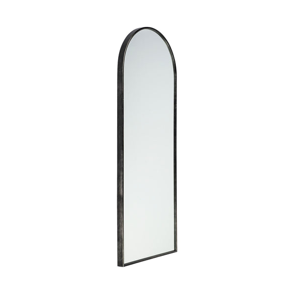 Homeroots Black Arch Full Length Hanging Metal Mirror  Metal 376415