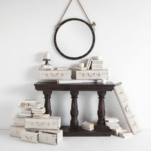 Homeroots 27" Round Metal Frame Wall Mirror  Metal 376444