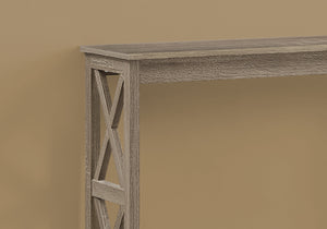 Homeroots 47" Taupe Console Table With Storage   376495