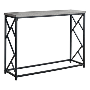 Homeroots 44" Gray And Black Frame Console Table   376505