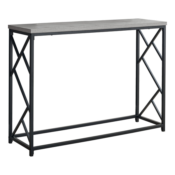Homeroots 44" Gray And Black Frame Console Table   376505