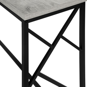 HomeRoots 44" Gray and Black Frame Console Table - Sleek, Durable Design for Modern Entryways and Living Spaces 376505