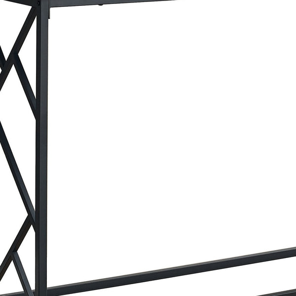 Homeroots 44" Taupe And Black Frame Console Table   376506