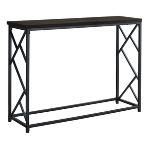 Homeroots 44" Brown And Black Frame Console Table   376507