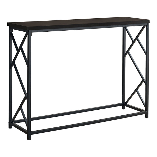 Homeroots 44" Brown And Black Frame Console Table   376507