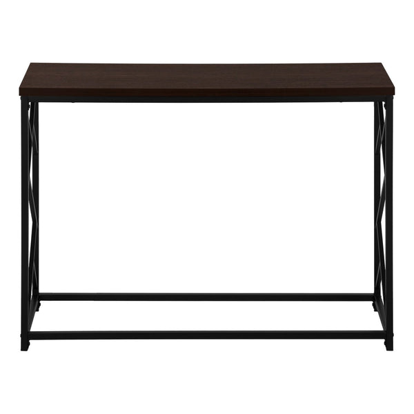 HomeRoots 44" Brown and Black Console Table - Modern Industrial Design for Entryways, Living Rooms & More! 376507