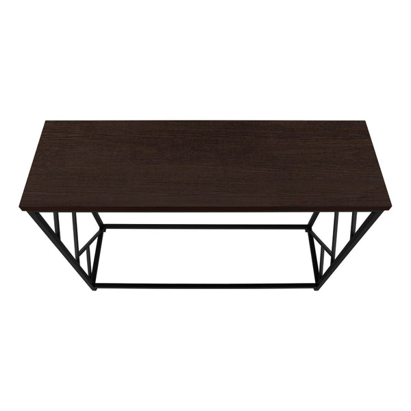 HomeRoots 44" Brown and Black Console Table - Modern Industrial Design for Entryways, Living Rooms & More! 376507
