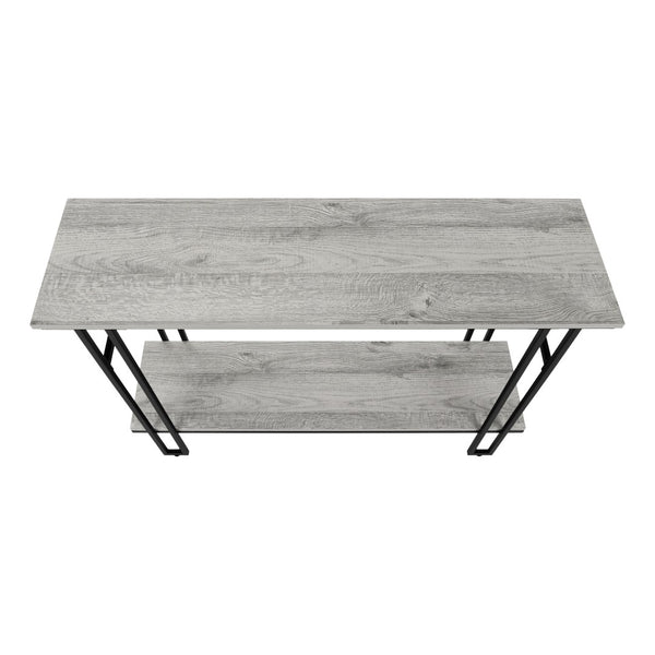 HomeRoots 47" Gray and Black Frame Console Table – Stylish Storage Solution for Entryways, Living Rooms & More 376511