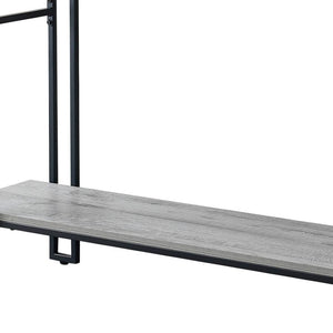 HomeRoots 47" Gray and Black Frame Console Table – Stylish Storage Solution for Entryways, Living Rooms & More 376511