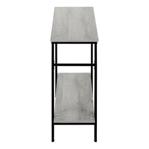 HomeRoots 47" Gray and Black Frame Console Table – Stylish Storage Solution for Entryways, Living Rooms & More 376511