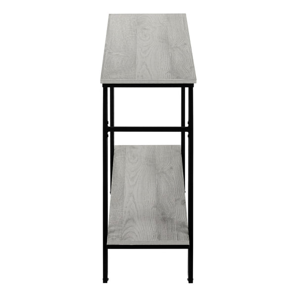 HomeRoots 47" Gray and Black Frame Console Table – Stylish Storage Solution for Entryways, Living Rooms & More 376511