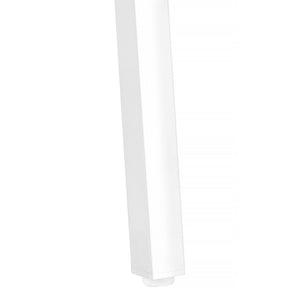 HomeRoots 23" Stylish White Accent Table with Metal Legs – Perfect for Small Spaces, Modern Design & Storage 376520