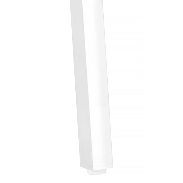HomeRoots 23" Stylish White Accent Table with Metal Legs – Perfect for Small Spaces, Modern Design & Storage 376520