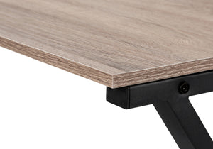 HomeRoots 55" Modern Taupe & Black L-Shaped Computer Desk for Home Office, Study, or Remote Work Setup 376542