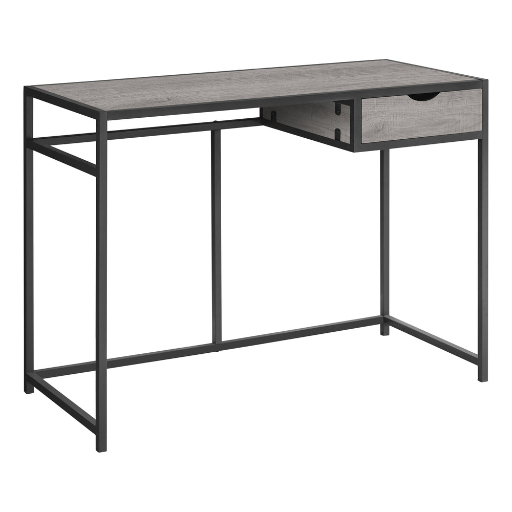 Homeroots 42" Gray And Dark Gray Computer Desk   376543