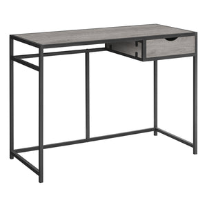 Homeroots 42" Gray And Dark Gray Computer Desk   376543