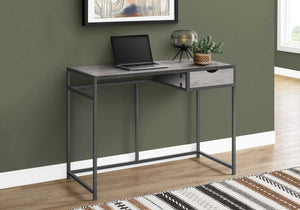 Homeroots 42" Gray And Dark Gray Computer Desk   376543