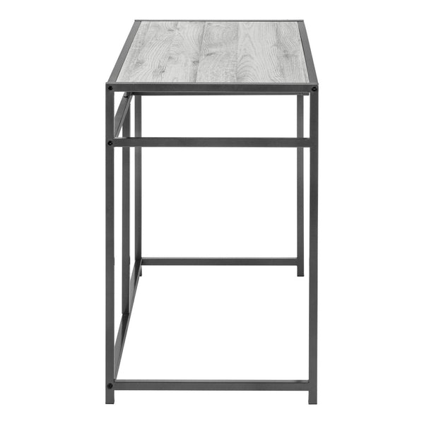 HomeRoots 42" Gray and Dark Gray Computer Desk - Modern Executive Style with Storage for Home Office Spaces 376543