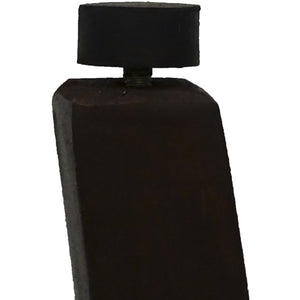 Homeroots Contemporary Teak Shower Bench With Handles In Brown Finish  Wood 376670