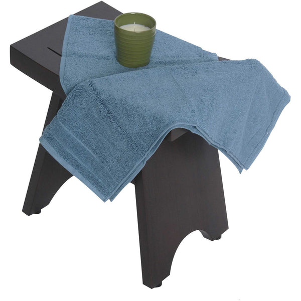 Homeroots Compact Contemporary Teak Shower Stool In Brown Finish  Wood 376697