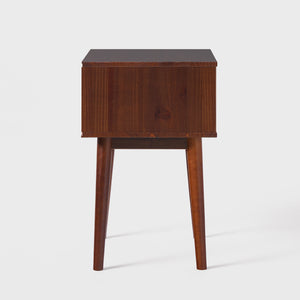20" Atticus Solid Wood 1 Drawer Nightstand Walnut BR1DATTNSWT Walker Edison